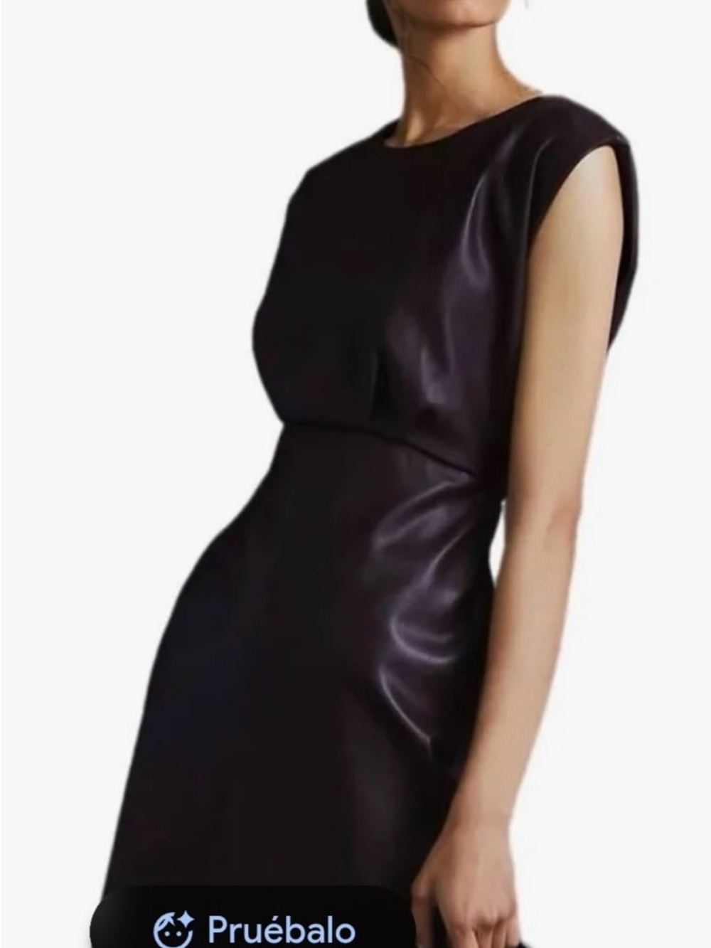 bishop + young by Anthropologie Faux Leather Midi Dress in Dark brown